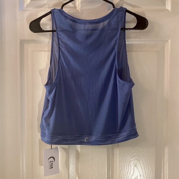 ZYIA ACTIVE Calm Blue Luxe Strappy Sports Bra Active Workout Top NWT - Picture 9 of 12